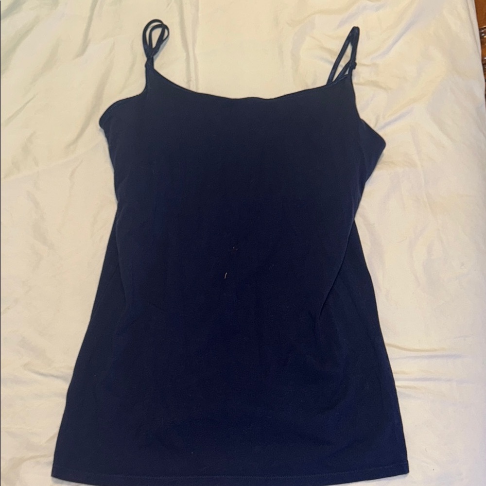 No Boundaries Navy Blue Fitted Sleeveless Camisole